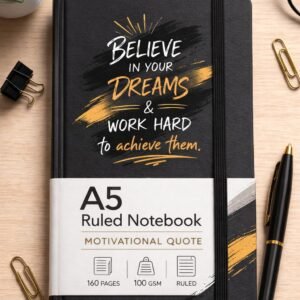 A5 Ruled Notebook - Abstract Pattern